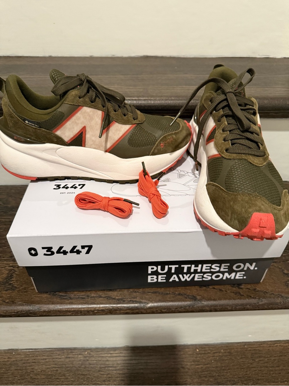 Spruce  & Coral New Balance 3447 Sneakers